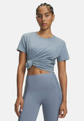 Under Armour RIVAL COTTON WASH - Basic T-shirt - blue wind
