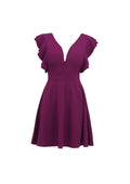 WAL G. FLUTTER SLEEVES DRESS