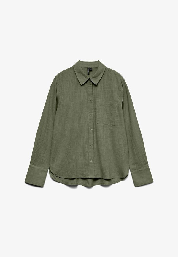 Vero Moda VMCAIA - Button-down blouse - deep lichen green