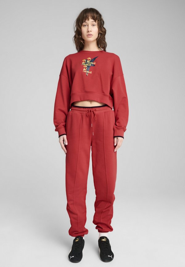 Puma ROAD TO UNITY -CREWNECK MIT GRAFIK - Sweatshirt - red fire