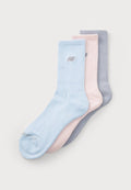 New Balance LOGO SEASONAL MIDCALF UNISEX 3 PACK - Socks - blue/pink/grey