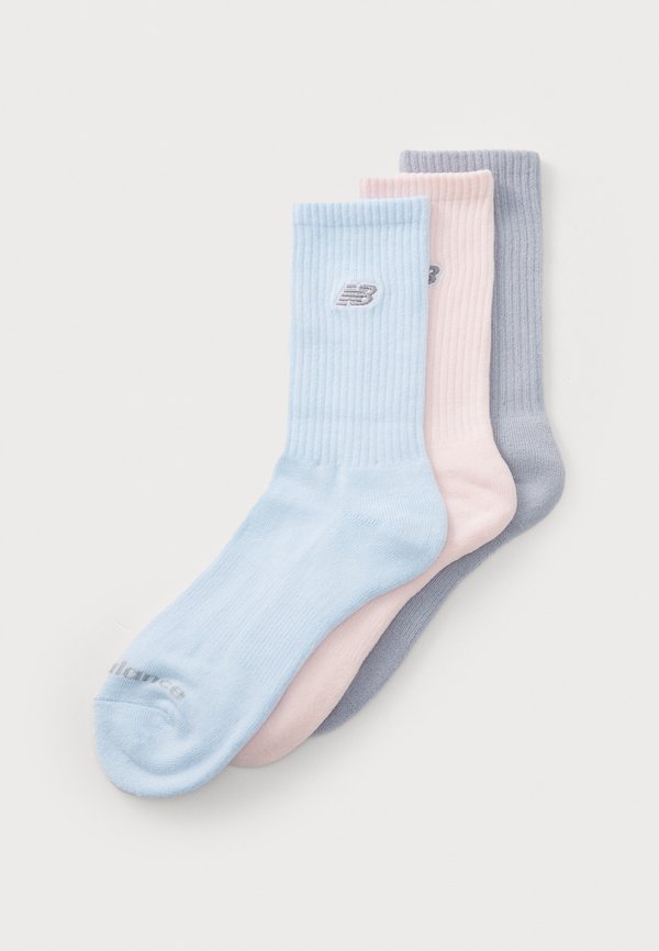New Balance LOGO SEASONAL MIDCALF UNISEX 3 PACK - Socks - blue/pink/grey
