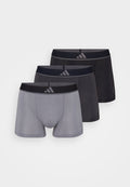 adidas Sportswear ACTIVE 3 PACK - Trunks - black/dark grey/grey