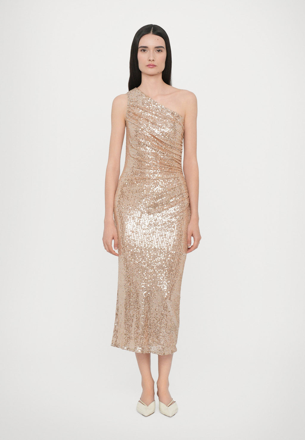 Needle & Thread MALIA ONE SHOULDER BALLERINA DRESS
