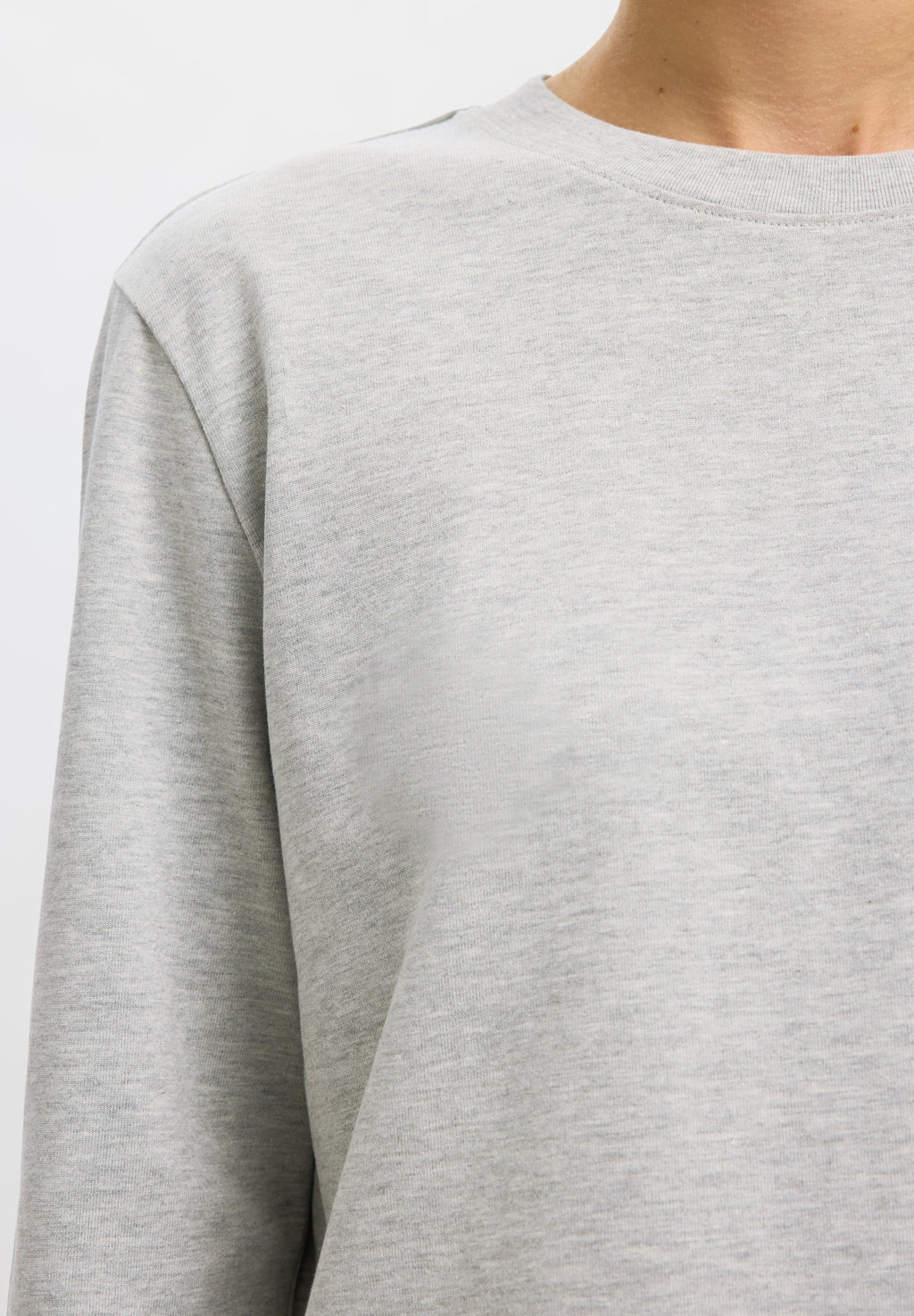 Selected SLFESSENTIAL LS BOXY TEE NOOS
