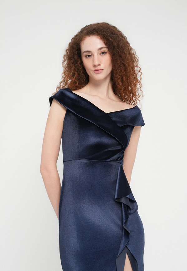 WAL G. HAILY RUFFLE MAXI