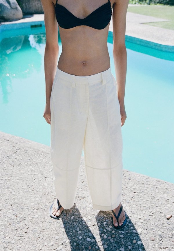 Mango ADULT - Trousers - offwhite