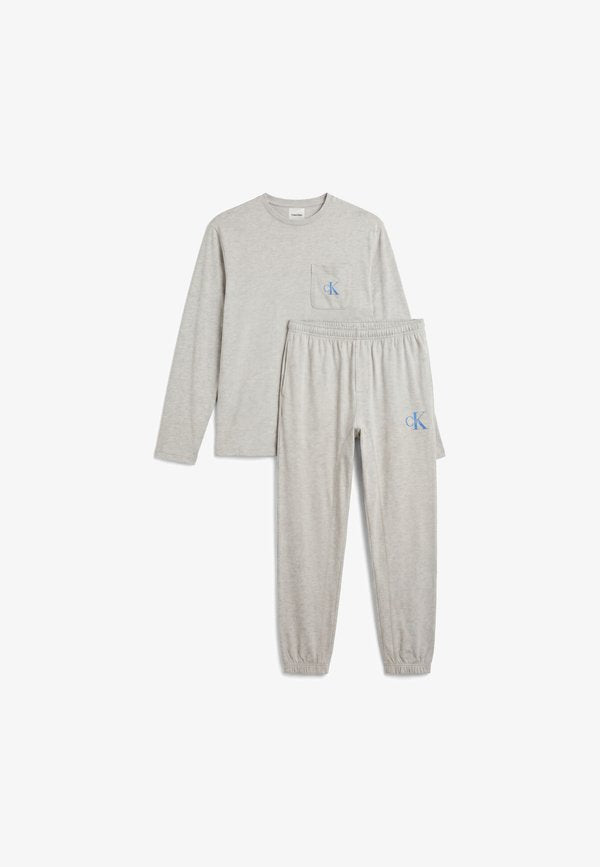 Calvin Klein Underwear GRAPHIC MONOGRAM SET - Pyjamas - grey heather