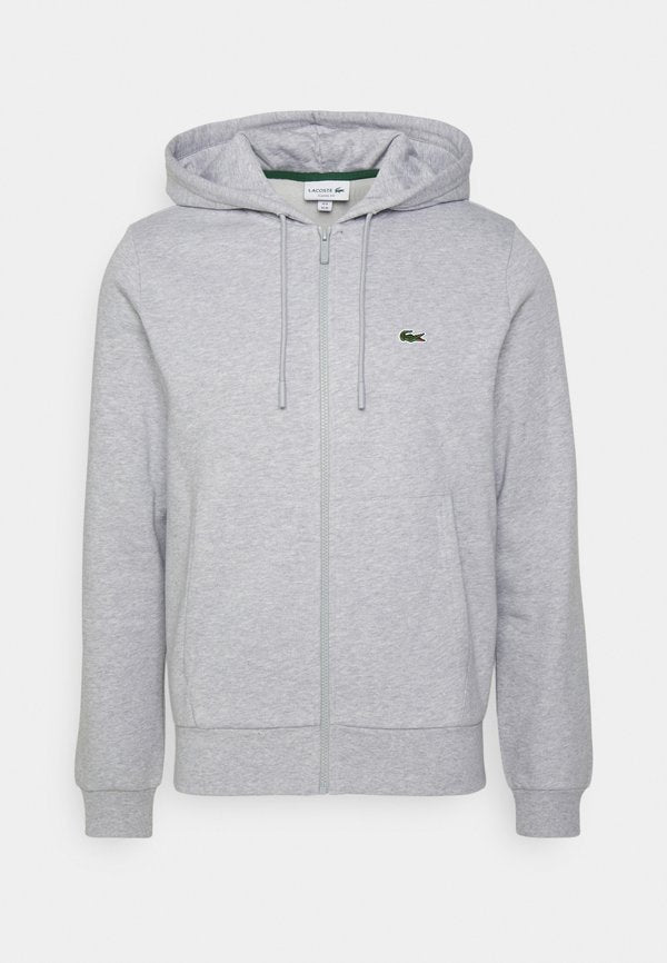 Lacoste Zip-up sweatshirt - argent chine
