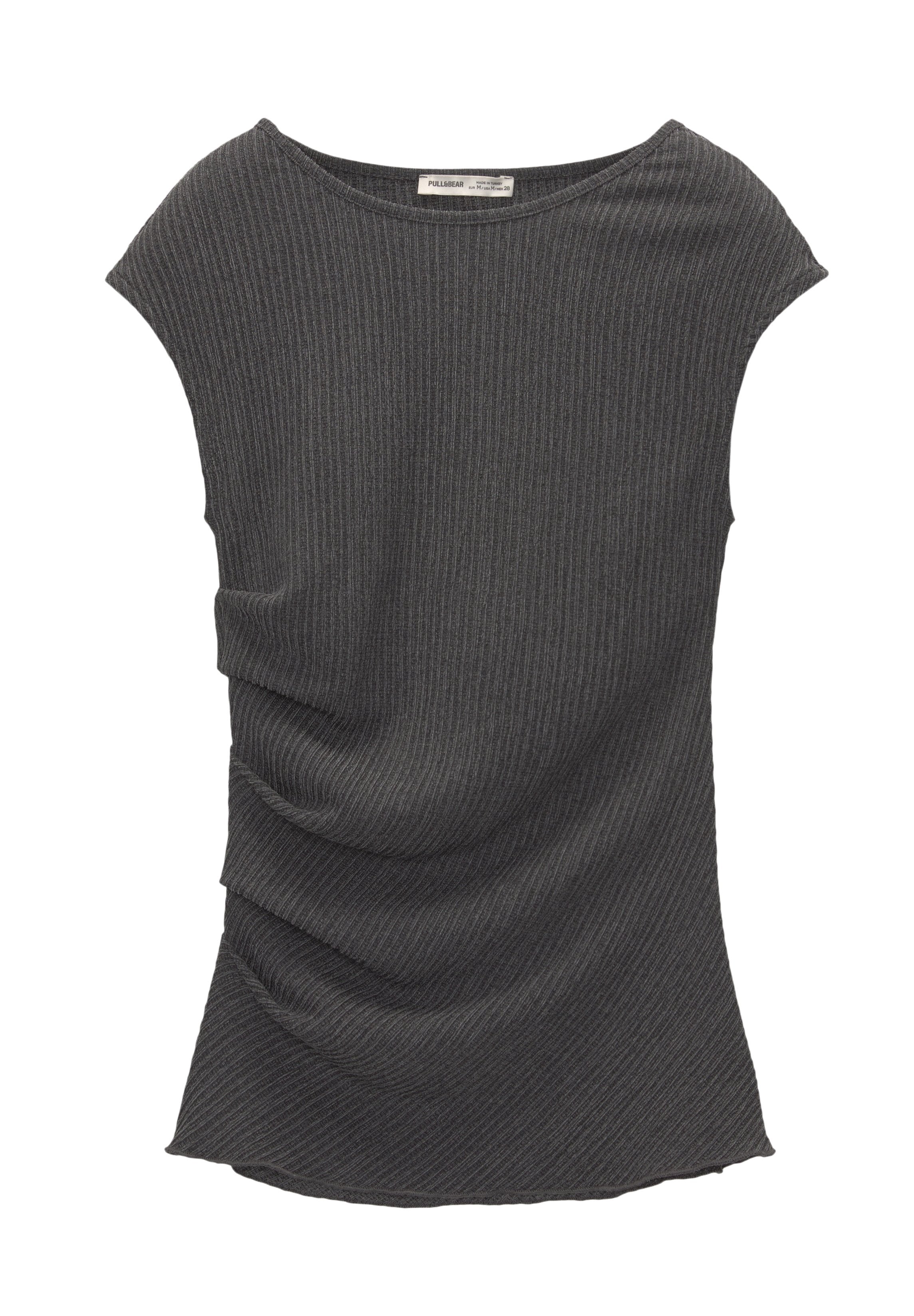PULL&BEAR GATHERED SLEEVELESS