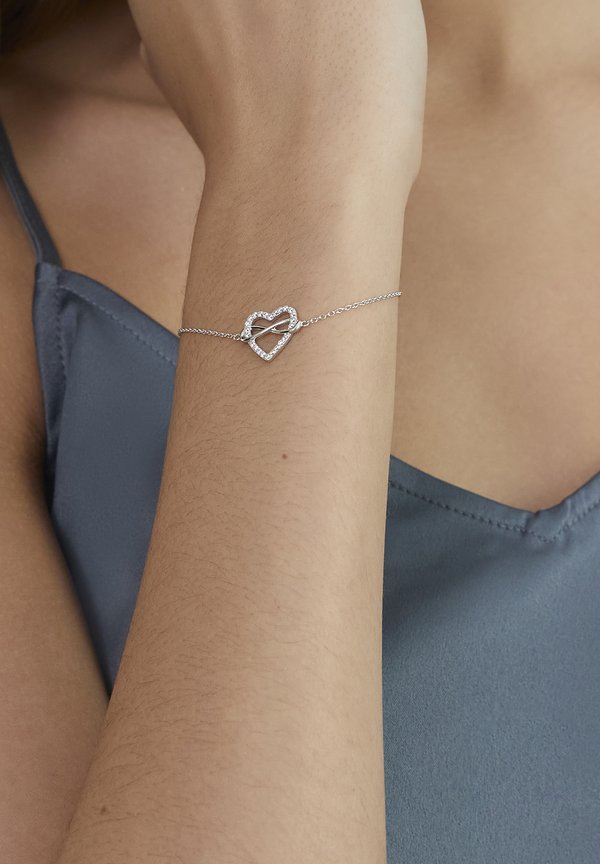 s.Oliver INFINITY HEART - Bracelet - silver-coloured