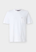 Tommy Hilfiger ESSENTIAL SOLID POCKET TEE - Basic T-shirt - white