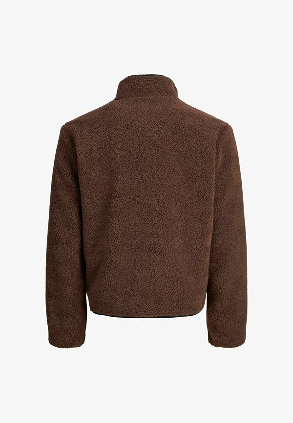 Jack & Jones Teddy Teddy - Fleece jacket - deep mahogany