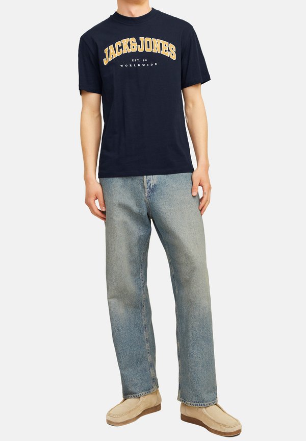 Jack & Jones 3 PACK - Print T-shirt - weiß dunkelblau