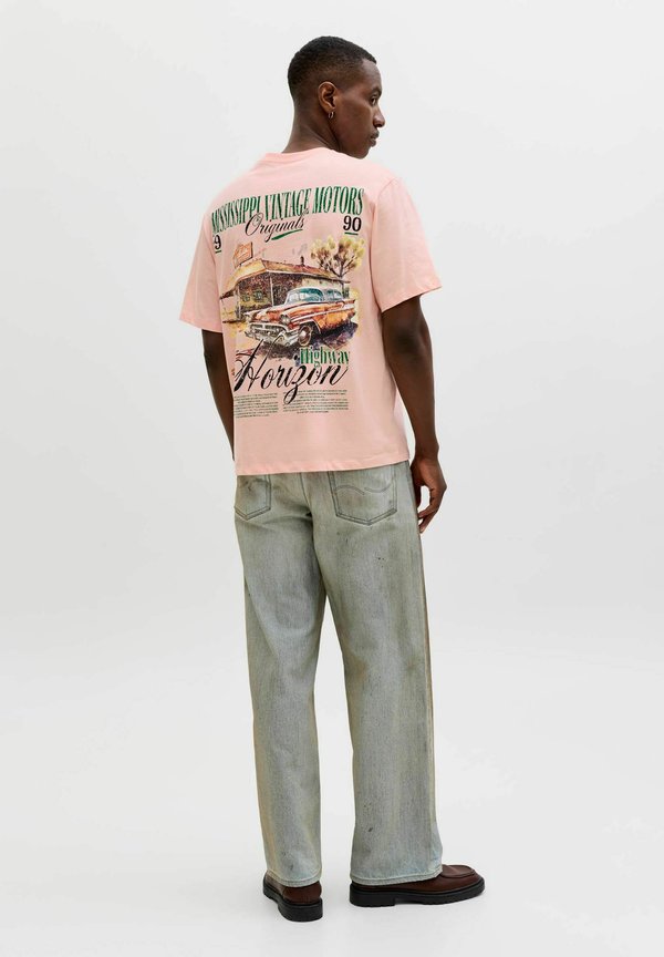 Jack & Jones T- - Print T-shirt - peach melba