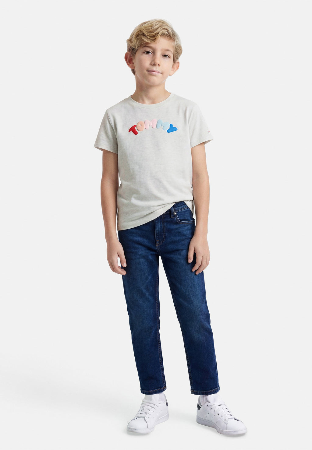 TEXTURED LOGO JERSEY CREW NECK T-SHIRT Media 2