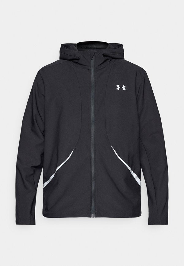 Under Armour UNSTOPPABLE JACKET - Windbreaker - black /silver-coloured reflective