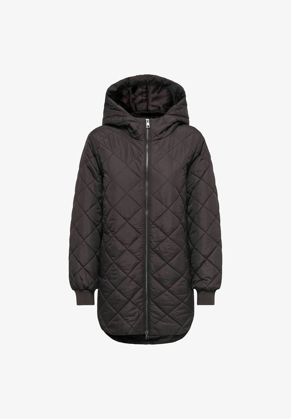 ONLY QUILTED JACKET ONLNEWJULIET QUILTED JACKET - Winter coat - chocolate torte
