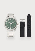 Guess CHAMP - Watch - silver-coloured/black