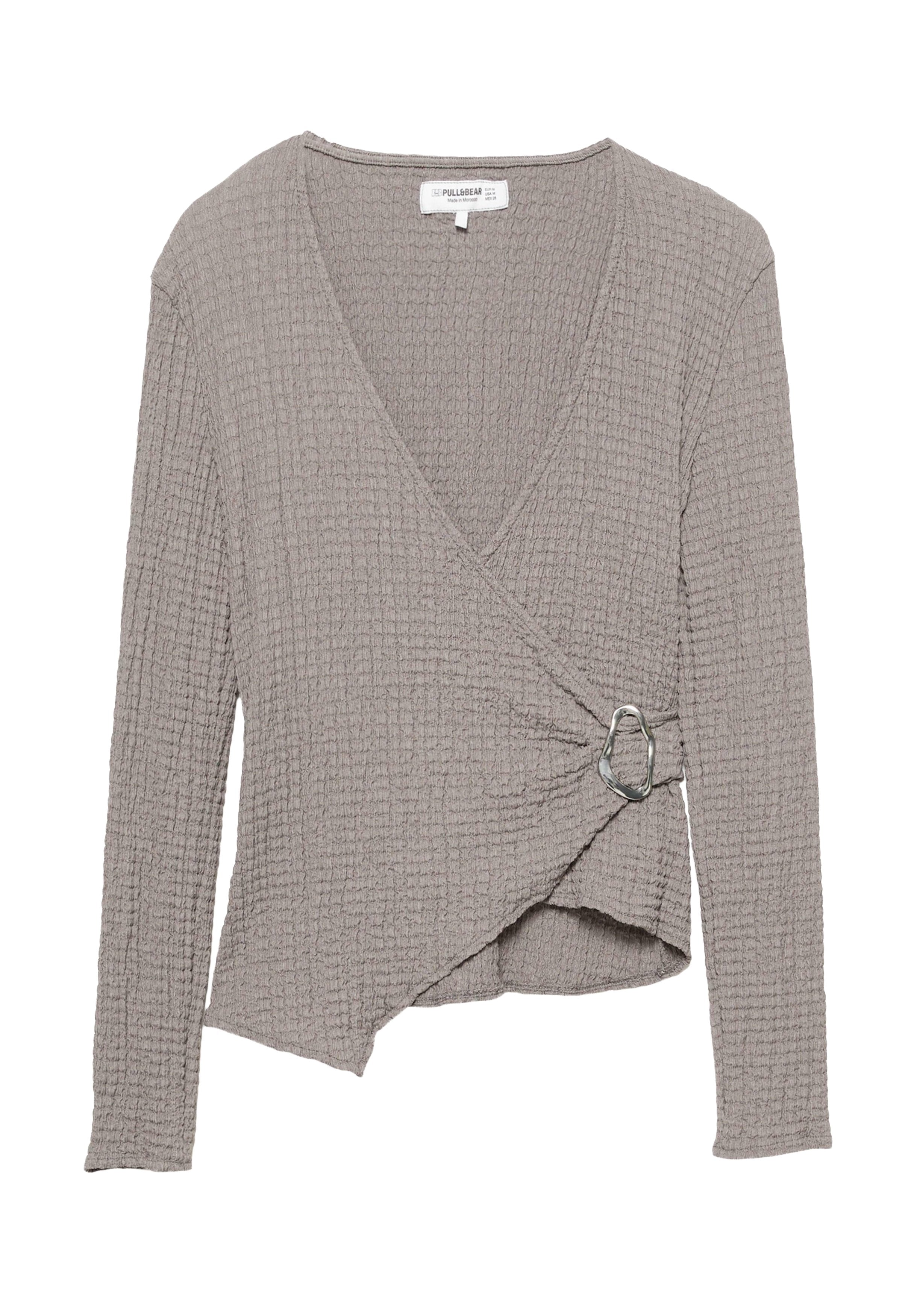 PULL&BEAR CROSSOVER CREPE WITH BUCKLE