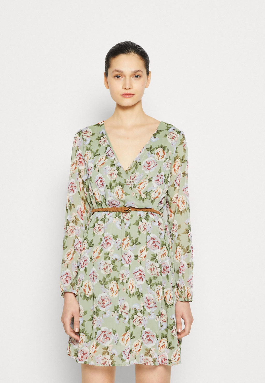 ONLY ONLMEDINA WRAP BELTED DRESS