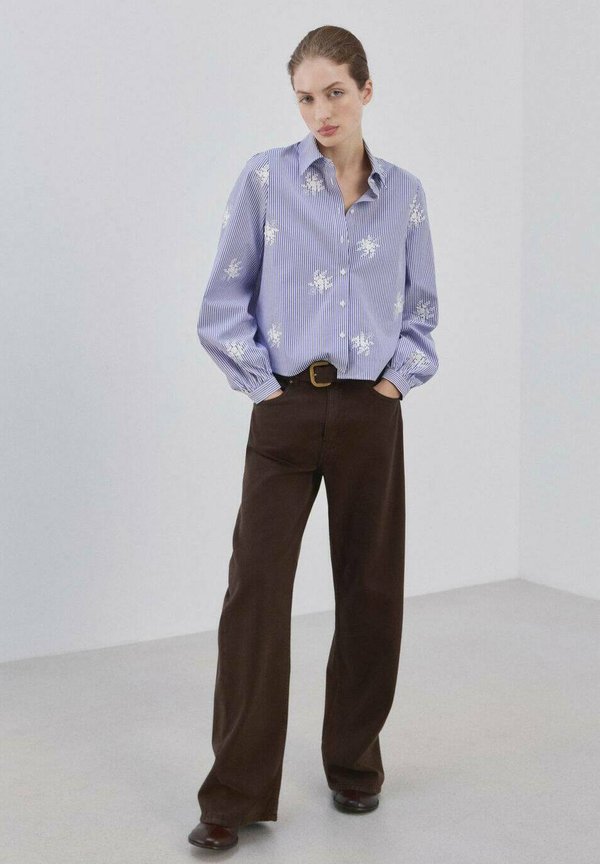 Mango Button-down blouse - blue