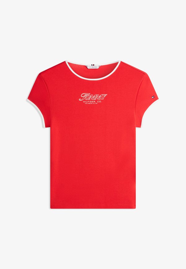 Tommy Hilfiger GRAPHIC SLIM CREW NECK T-SHIRT - Print T-shirt - fireworks