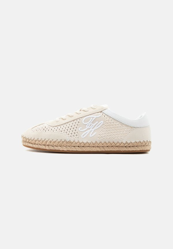 Tommy Hilfiger TH HERITAGE ROPE SNEAKER - Espadrilles - soft cream
