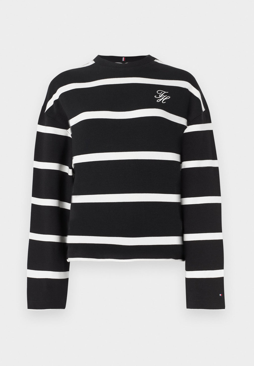 LOGO EMBROIDERY TERRY CREW NECK SWEATSHIRT Media 1