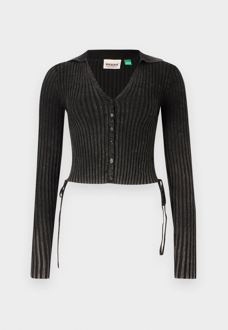 SHIRRED TIE CARDIGAN Media 1