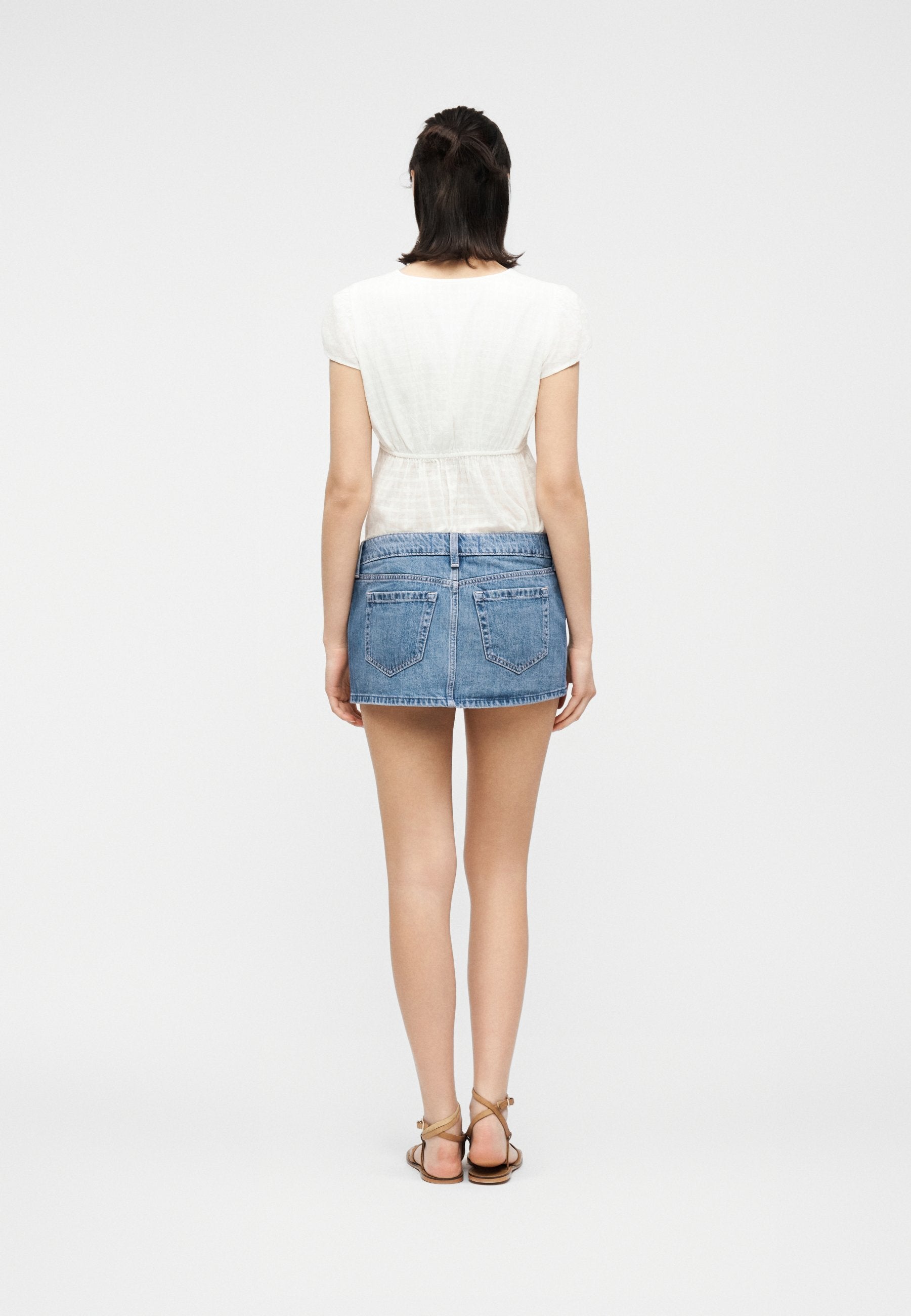 Hollister Co. ZIPPER MICRO MINI SKORT CAMBRIA