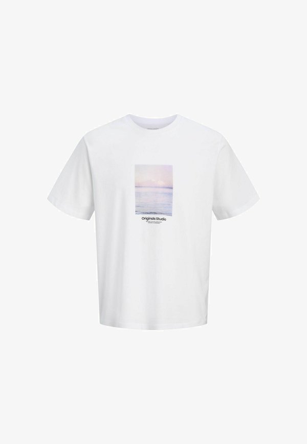 Jack & Jones T- - Print T-shirt - bright white