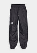 Schwarze, leichte, wasserabweisende Hose mit elastischem Bund, verstellbarem Kordelzug und elastischen Bündchen. Mit Logo am unteren linken Bein.