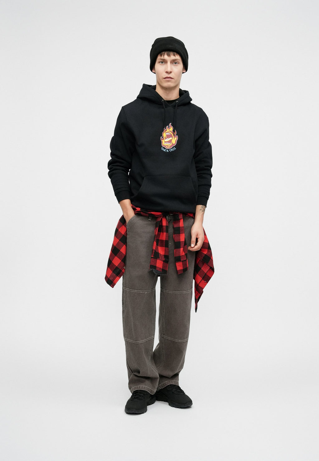 Santa Cruz SCREAMING FLAME FRONT HOOD UNISEX