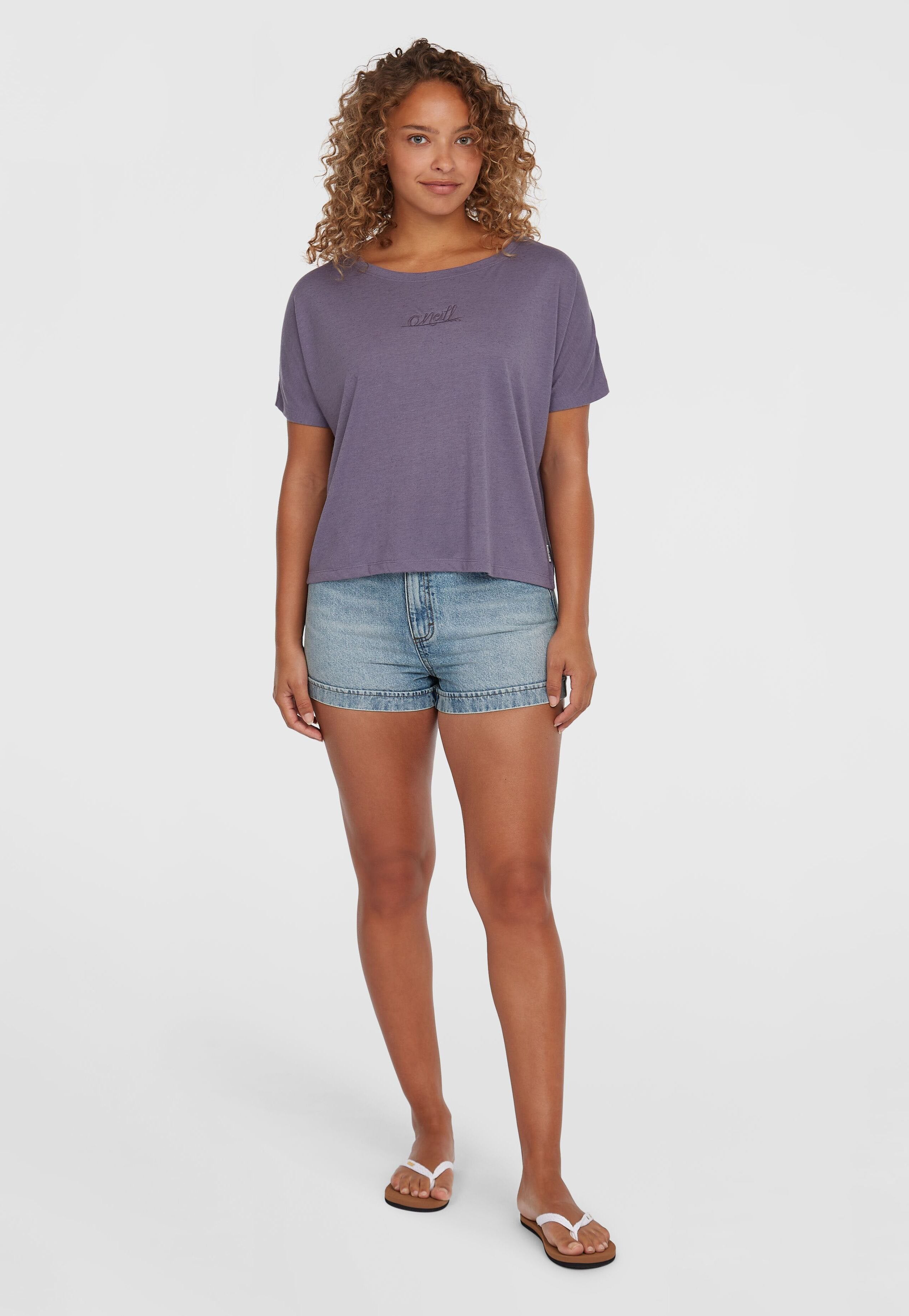 O'Neill ESSENTIALS SCRIPT DRAPE - TEE SHORTSLEEVE