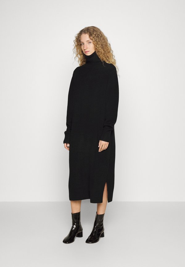 Davida Cashmere CHUNKY ROLL NECK DRESS