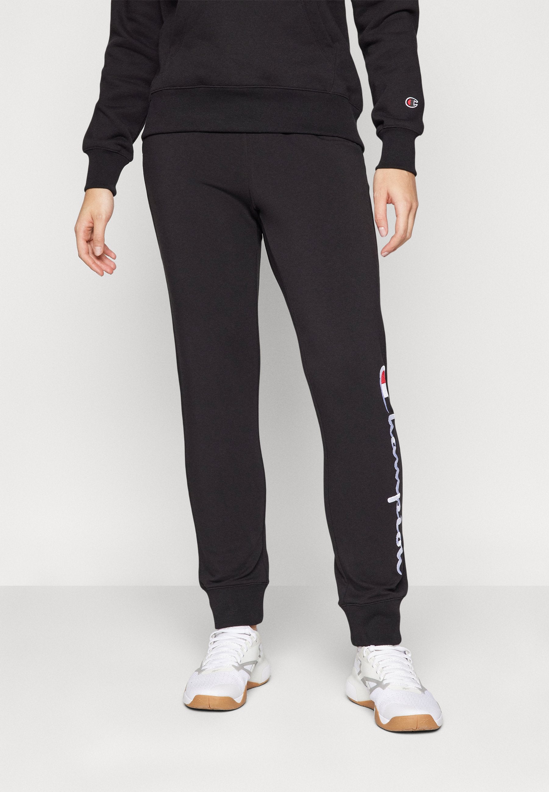 Champion ICONS CUFF PANTS WITH LARGE LOGO
