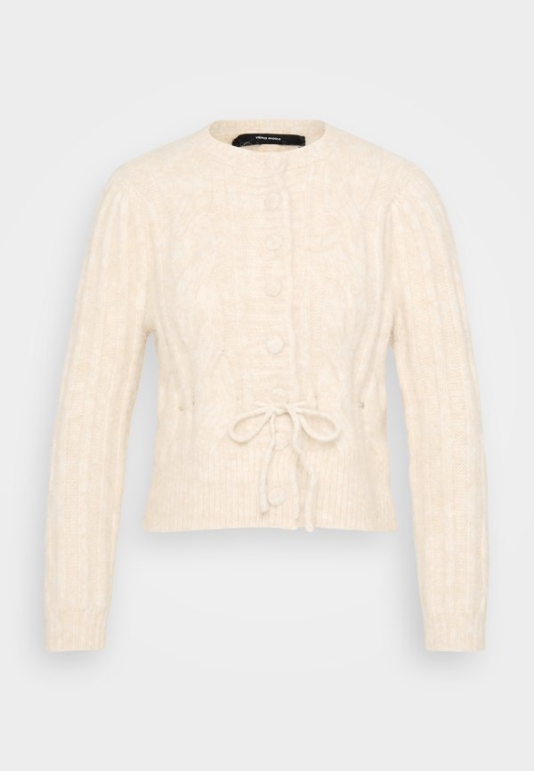 Vero Moda Petite VMLISA STRING CARDIGAN - Cardigan - oatmeal nge