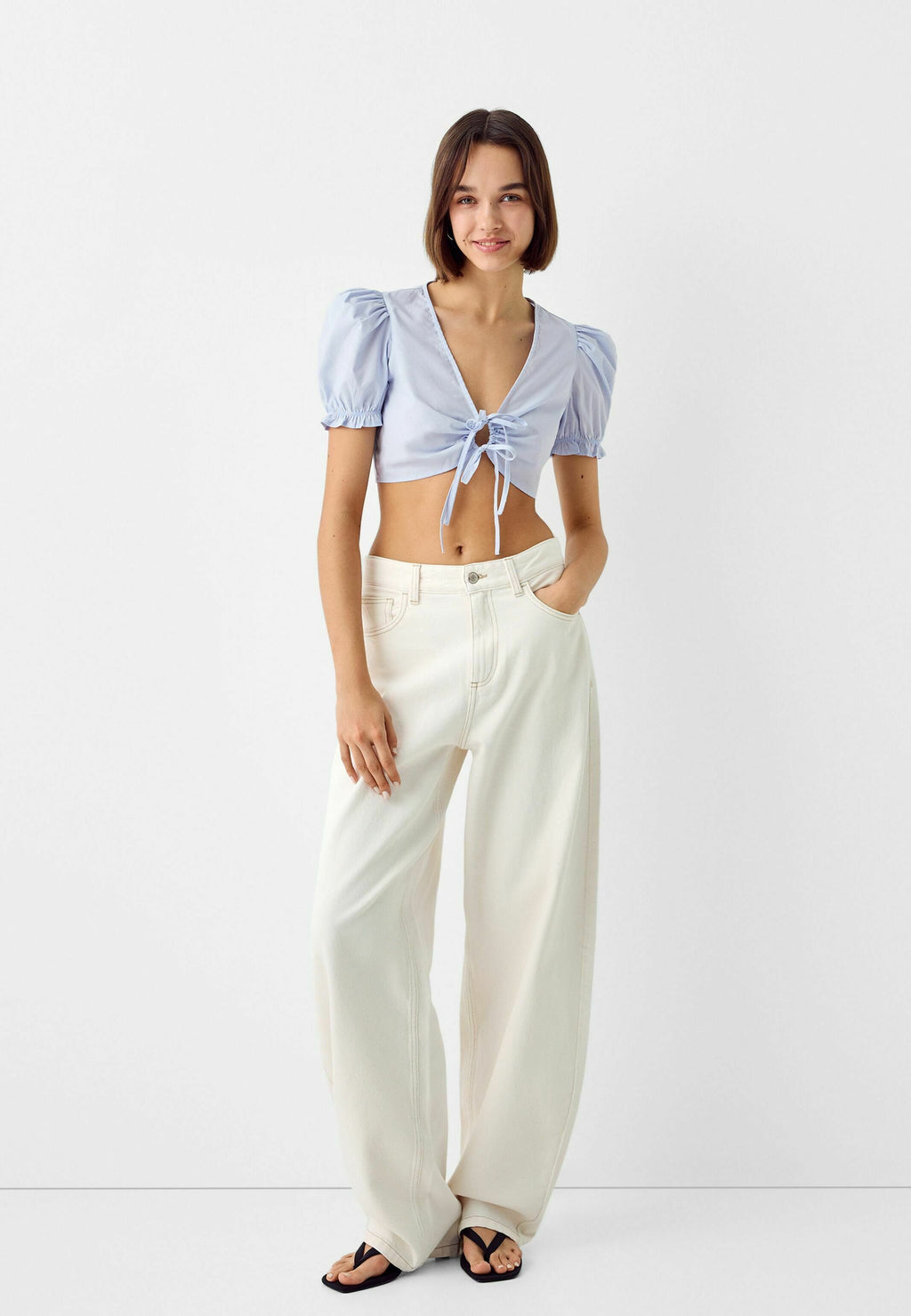 Bershka TIED SHORT SLEEVE