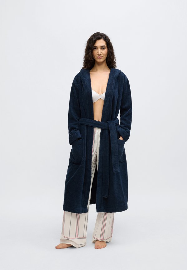 Tommy Hilfiger ESSENTIAL FLAG EMBROIDERY HOODED BATHROBE