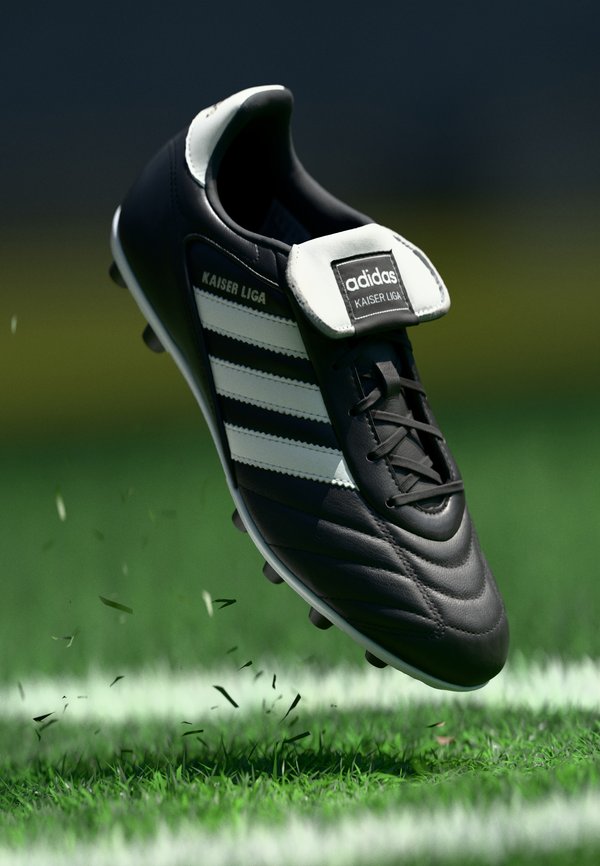 adidas Performance KAISER LIGA 2 - Firm-ground football boots - core black/core white