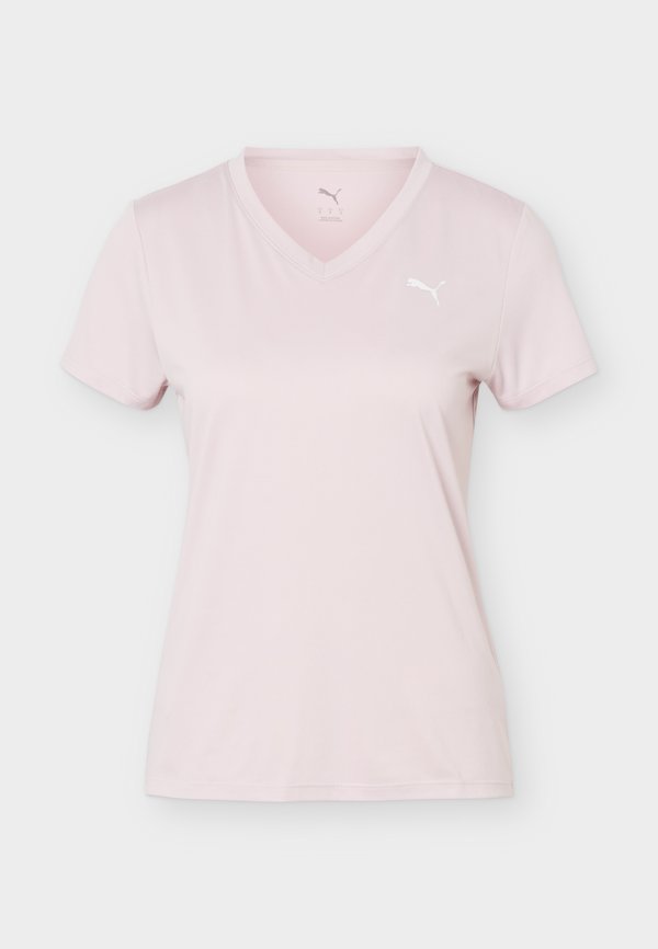 Puma TAD ESSENTIAL V NECK TEE - Sports T-shirt - misty pink