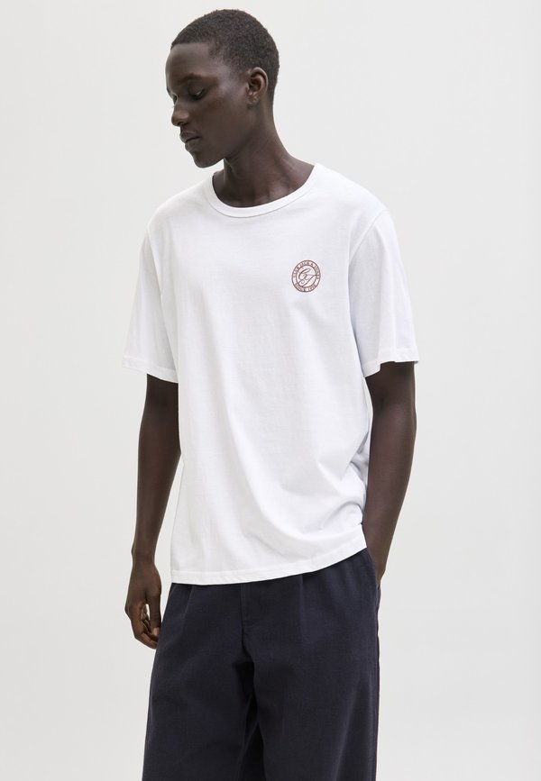 Jack & Jones T- - Print T-shirt - bright white