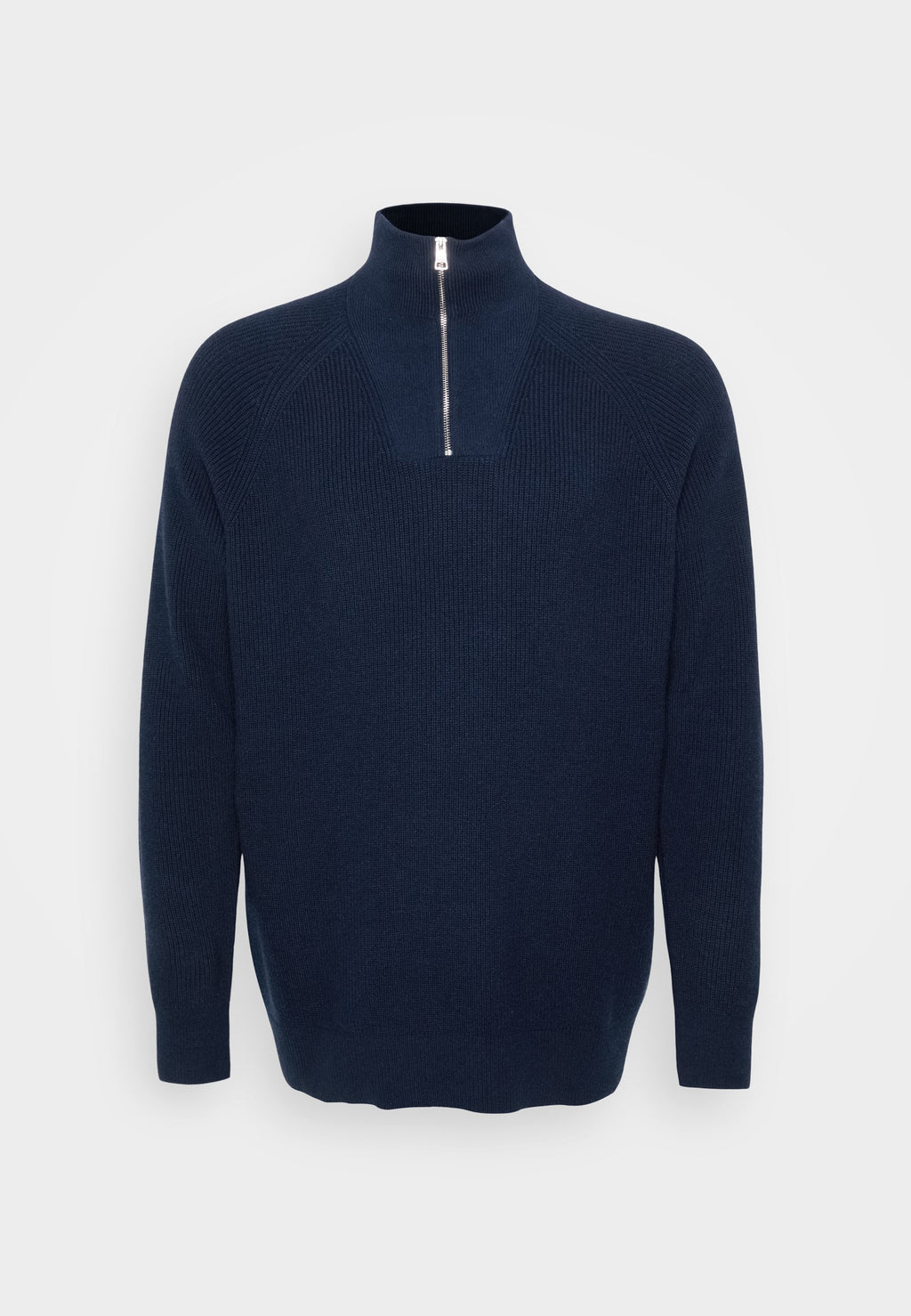 PLUS FISHERMAN RIB-KNIT HALF-ZIP JUMPER Media 1
