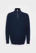 PLUS FISHERMAN RIB-KNIT HALF-ZIP JUMPER Media 1