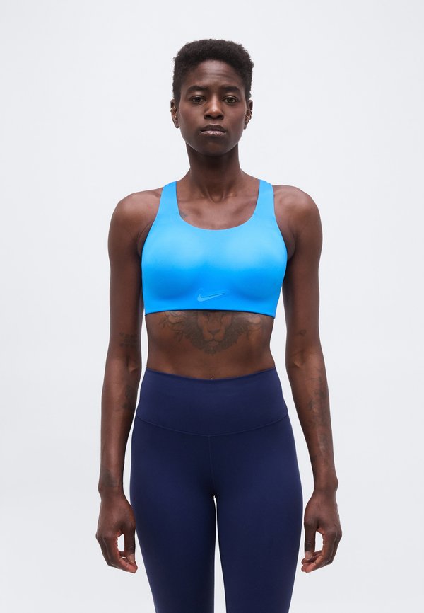 Nike Performance RIVAL BRA - High support sports bra - light photo blue