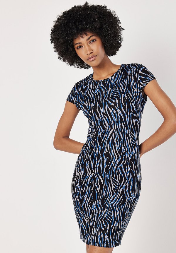 Apricot ABSTRACT STRIPE FITTED