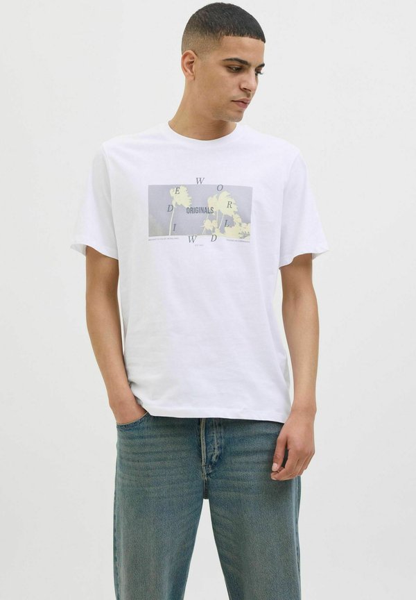 Jack & Jones Printed - Print T-shirt - bright white