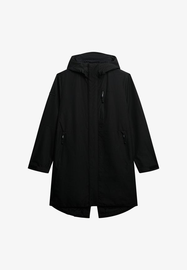 Superdry & Co HOODED TECH FISHTAIL - Parka - black