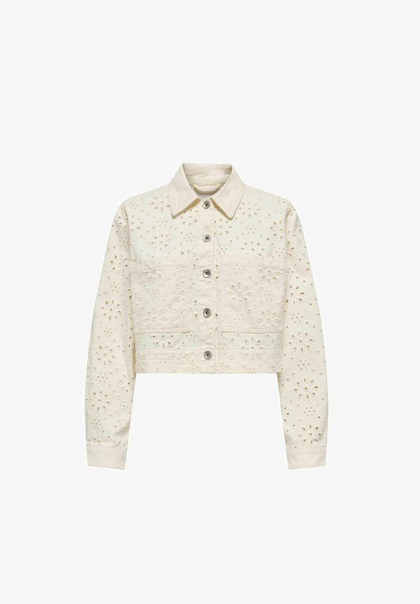 ONLY ONLELSA - Denim jacket - cloud dancer